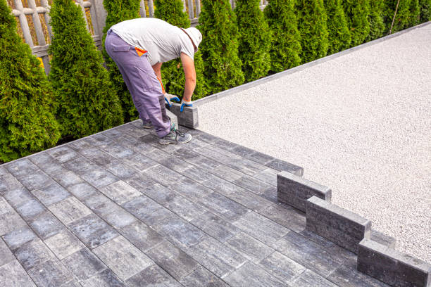 Residential Paver Driveway in Great Falls Crossing, VA
